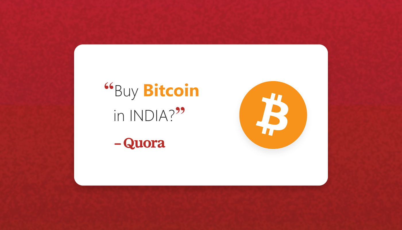 Buy Bitcoin In India Quora | BuyUcoin Blog