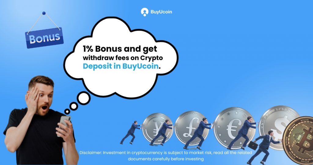 1% deposit bonus on crypto in buyucoin
